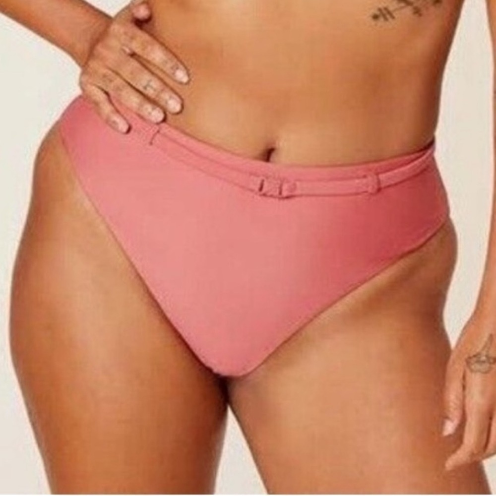 NWT Andie Swim The Riviera High Waisted Bottom in Punch